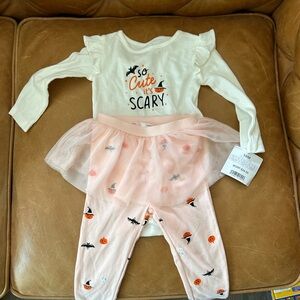 Carter's Cream and Pink Halloween Costume Set